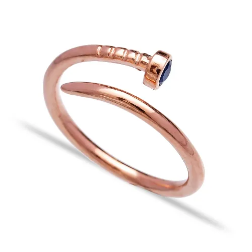 Turkish 925 Sterling Silver Adjustable Nail Ring