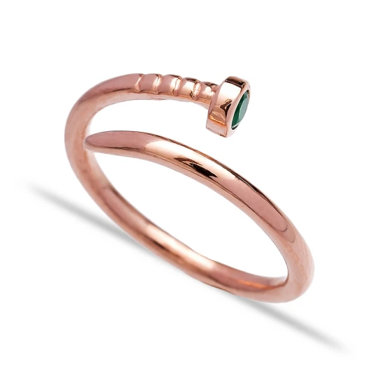 Made in Turkey Adjustable Nail 925 Sterling Silver Ring
