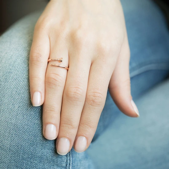 Turkish Adjustable Nail Ring in 925 Sterling Silver
