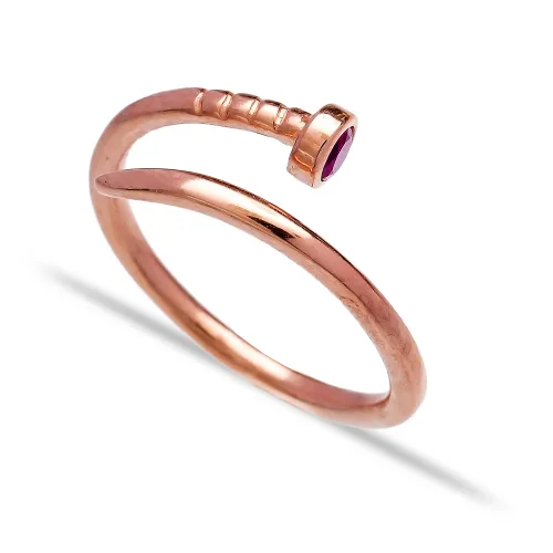 Turkish Adjustable Nail Ring in 925 Sterling Silver