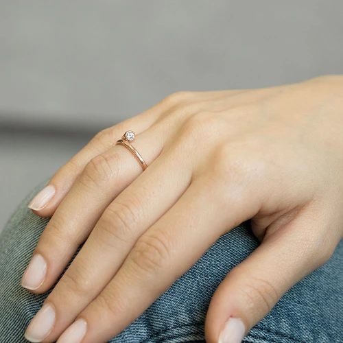 Made in Turkey Adjustable Nail Sterling Silver Ring