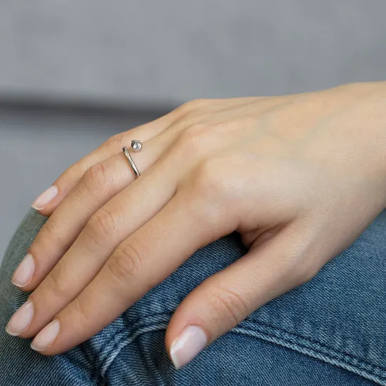 Wholesale Handcrafted Silver Adjustable Nail Ring Wholesale Handcrafted Silver Adjustable Nail Ring