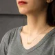 Turkish Clear X Lattice CZ 925 Sterling Silver Necklace
