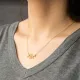 Turkish Clear X Lattice CZ 925 Sterling Silver Necklace