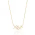 Turkish Clear X Lattice CZ 925 Sterling Silver Necklace