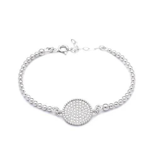 Turkish Delicate Circle 925 Sterling Silver Bracelet