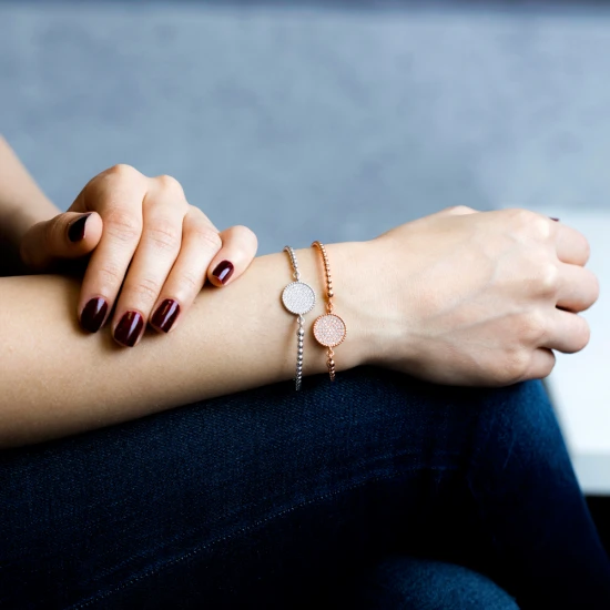 Turkish Delicate Circle Sterling Silver Bracelet Turkish Delicate Circle Sterling Silver Bracelet