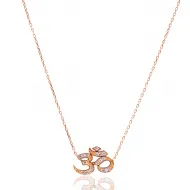 OM Charm Necklace 925 Sterling Silver Handmade Pendant Jewelry