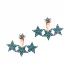 Turkish Micro Turquoise Star Sterling Silver Earrings