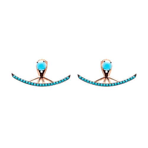 Turkish Micro Turquoise Earrings 925 Sterling Silver Turkish Micro Turquoise Earrings 925 Sterling Silver