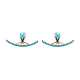 Turkish Micro Turquoise Earrings 925 Sterling Silver - Sade 925 Silver Jewelry