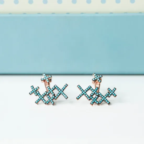 Turkish Micro Turquoise 925 Sterling Silver Earrings Turkish Micro Turquoise 925 Sterling Silver Earrings