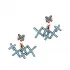 Turkish Micro Turquoise 925 Sterling Silver Earrings