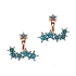 Turkish Micro Turquoise Star 925 Silver Earrings