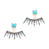Turkish Micro Turquoise Sterling Silver Earrings
