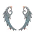 Turkish Micro Turquoise Angel Wing 925 Silver Earrings