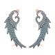 Turkish Micro Turquoise Angel Wing 925 Silver Earrings