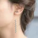 Micro Turquoise Zigzag 925 Long Earrings Micro Turquoise Zigzag 925 Long Earrings