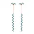 Micro Turquoise Zigzag 925 Long Earrings
