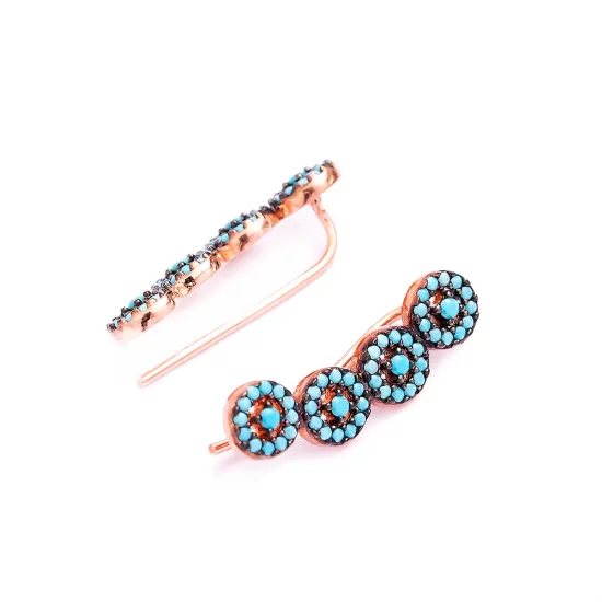 Turkish 925 Sterling Silver Micro Turquoise Earrings Turkish 925 Sterling Silver Micro Turquoise Earrings
