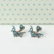Turkish Micro Turquoise Earrings in Silver | 925 Sterling Silver Wholesale | Sade Silver Turkish Micro Turquoise Earrings in Silver - Sade 925 Silver Jewelry
