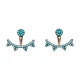 Made in Turkey Micro Turquoise Silver Earrings - Sade 925 Silver Jewelry