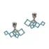 Micro Turquoise Sterling Silver Earrings Made in Turkey