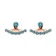 Turkish Micro Turquoise Earrings in 925 Sterling Silver
