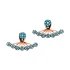 Turkish Micro Turquoise Earrings in 925 Sterling Silver