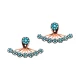 Turkish Micro Turquoise Earrings in 925 Sterling Silver