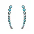 Turkish Sterling Silver Micro Turquoise Earrings