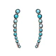 Turkish Sterling Silver Micro Turquoise Earrings