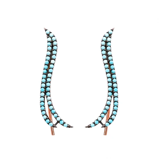 Made in Turkey Sterling Silver Micro Turquoise Earrings Made in Turkey Sterling Silver Micro Turquoise Earrings