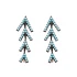 Turkish Micro Turquoise Silver Earrings Wholesale