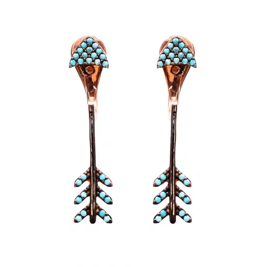 Made in Turkey 925 Silver Micro Turquoise Earrings