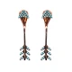 Made in Turkey 925 Silver Micro Turquoise Earrings