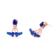 Turkish Blue Marquise Fan CZ Silver Ear Jackets Turkish Blue Marquise Fan CZ Silver Ear Jackets
