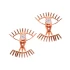 Turkish Clear Double Eye Sterling Silver Ear Jackets