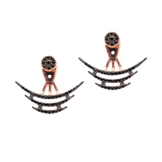Minimalist Design Ear Jackets Turkish Wholesale Sterling Silver Earring Minimalist Design Ear Jackets Turkish Wholesale Sterling Silver Earring