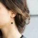 Turkish Ear Thread Circle Shape Chain Silver Earrings Turkish Ear Thread Circle Shape Chain Silver Earrings