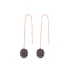 Turkish Ear Thread Chain Silver Earrings