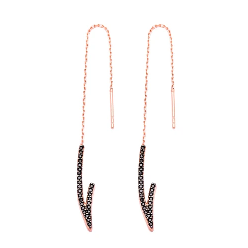 Turkish Sterling Silver Ear Thread Chain Earrings