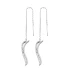 Made in Turkey Ear Thread Chain 925 Silver Earrings