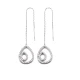 Turkish 925 Sterling Silver Ear Thread Chain Earrings | 925 Sterling Silver Wholesale | Sade Silver Turkish 925 Sterling Silver Ear Thread Chain Earrings - Sade 925 Silver Jewelry