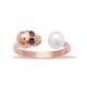 Made in Turkey Skull Pearl 925 Sterling Silver Ring