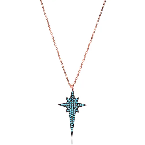 Nano Turquoise Turkish Wholesale Silver North Star Pendant