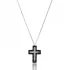Turkish Black CZ Cross 925 Silver Pendant