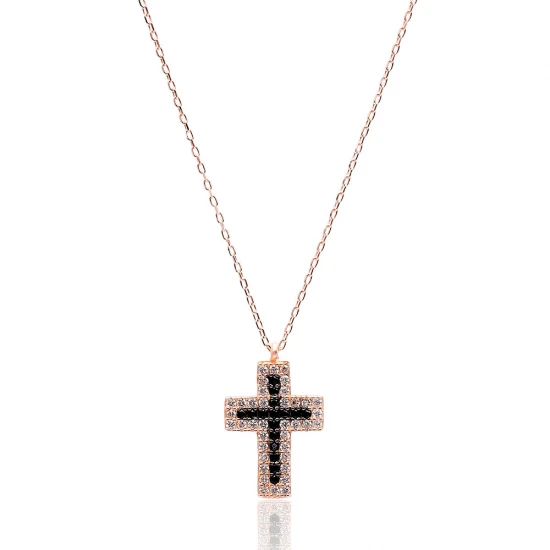 Turkish Cubic CZ Cross Sterling Silver Pendant Turkish Cubic CZ Cross Sterling Silver Pendant