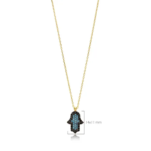 Made in Turkey Hamsa 925 Sterling Silver Pendant