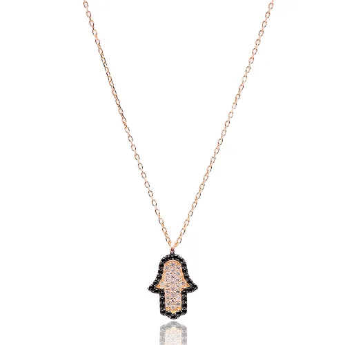 Turkish Hamsa 925 Sterling Silver Pendant